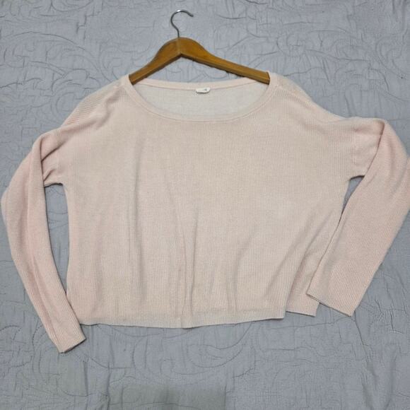 Garage Light Pink Long Sleeve Top Woman's Size Medium - Picture 6 of 8